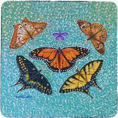 Betsy Drake Interiors Butterfly Arrangement Coaster 4