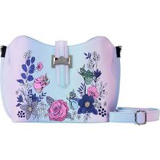 Children Crossbody Bags Sleeping Beauty 65th Anniversary Floral Crown Crossbody Bag purple