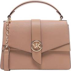 Michael Kors Damen Messengertaschen Michael Kors Women MD TH Satchel GREENW Bag, Kamel