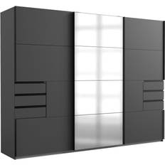 Schiebetüren Kleideraufbewahrung Carryhome 3 Doors Graphite Kleiderschrank 270x208cm