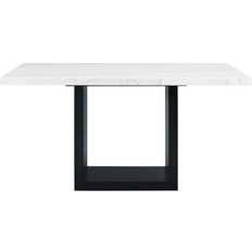 Picket House Furnishings Willow Counter Height White/Black Dining Table 42x70" 2