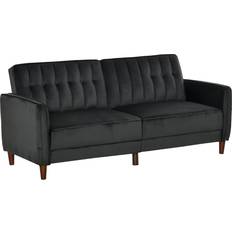 Homcom 839-076V80BK Black Sofa 75" 2 Seater