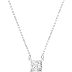 Pendant Necklaces Halsketten Swarovski Attract Pendant Necklace - Silver/Transparent