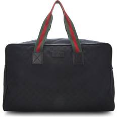 Gucci Duffletaschen & Sporttaschen Gucci Black Original GG Canvas Web Carry On Duffle Large black one size