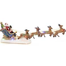 Konstsmide Santa In A Sledge B/O Multicolored Julepynt 14cm