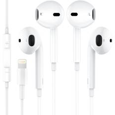 2 Pack-Apple Earbuds/iPhone Headphones/Wired iPhone