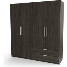 Zipcode Design Craigwood Black Kleiderschrank 178.1x191.5cm