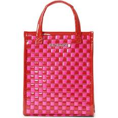 MZ Wallace Micro Woven Patent Box Tote Bag