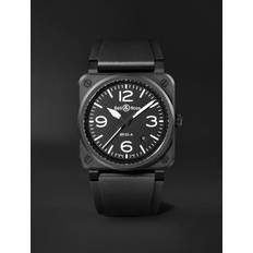 Bell & Ross BR 03 Automatic 41mm Ceramic and Rubber Watch, Ref. No. BR03A-BL-CE/SRB Men Black
