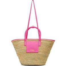 Jacquemus Handtaschen Jacquemus Beige & Pink 'Le panier Soli' Tote 434 Neon Pink UNI