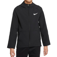 Tasche Oberteile Nike Boy's Dri-FIT Woven Training Jacket - Black/Black/Black/White