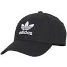 Baumwolle - Damen Kopfbedeckungen Adidas Trefoil Baseball Cap - Black/White
