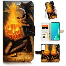 Samsung Galaxy S21 Ultra Wallet Cases for Samsung S21 Ultra, for Samsung Galaxy S21 Ultra 5G, Designed Flip Wallet Phone Case Cover, A24338 Nightmare Before Christmas 24338