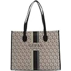 Guess Totevesker Guess Silvana Cube Logo Girlfriend Tote - Brown