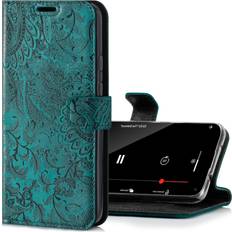 Wallet Cases SURAZO iPhone 11 Case Wallet Leather Genuine RFID 3 Card Slots & Cash Pocket Secure Magnetic Closure Plus Stand Function Flip Folio Cover Only for iPhone 11 Screen Protector