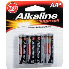 Walgreens Alkaline Supercell AA 4-pack