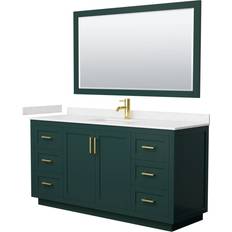 Vanity Units for Single Basins Wyndham Collection WCF2929-66S-VCA-M58 Miranda 66"