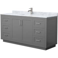 Vanity Units for Single Basins Wyndham Collection WCF2929-66S-NAT-MXX Miranda 66"