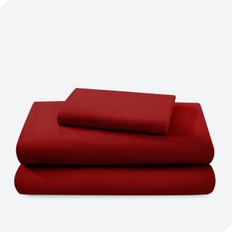 Bare Home Cotton Flannel Twin Xl Bed Sheet Red