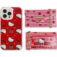 Mobile Phone Accessories Sonix x Sanrio Wallet Case for iPhone 14 Pro Max Compatible with MagSafe 10ft Drop Tested Glossy Patent Wallet Crossbody Hello Kitty Apples