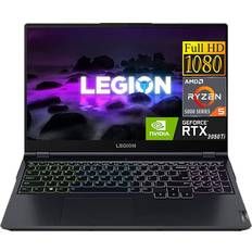Lenovo Legion 5 Gaming Laptop 2023, 15.6-inch FHD Display, AMD Ryzen 5 5600H, 16GB RAM, 512GB SSD, NVIDIA GeForce RTX 3050 Ti, Bluetooth, HDMI, Webcam, Windows 11 Home, Bundle with JAWFOAL