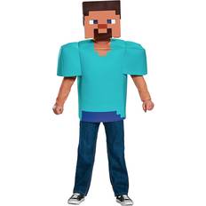 Blå Kostymer & Klær Disguise Minecraft Steve Barn Karnevalskostyme