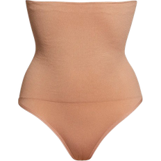 Shapermint Essentials All Day Every Day High Waisted Shaper Thong - Latte