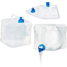 Relaxdays Foldable Water Tank Camping Set of 4 5L
