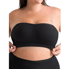 Shapermint Women's Compression Seamless No Wire Scoop Neck Throw On  Bralette - Black • Price »