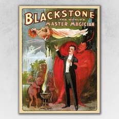 Homeroots Vintage 1934 Blackstone Magic Black Poster 11x14"