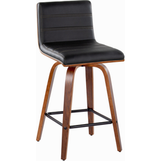 Black - Footrest Seating Stools Lumisource Carson Carrington Seating Stool