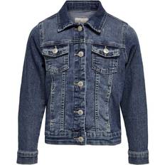 Baumwolle Jacken Only Spread Collar Jacket - Blue/Medium Blue Denim (15201030)