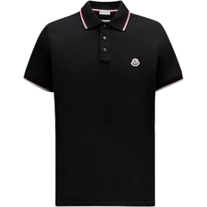 Moncler Black - Men Clothing Moncler Logo Patch Polo Shirt - Black