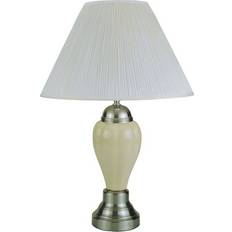 6117SN Ivory/Silver Table Lamp 27"