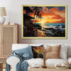 Design Art "Hotels Lodges Resort Reverie III" Nautical & Beach Peach;