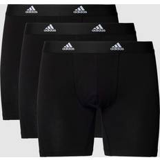 Adidas Herren Unterhosen Adidas SPORTSWEAR Boxershorts mit elastischem Label-Bund in Black, Größe