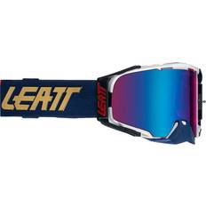 Motorcycle Goggles LEATT Velocity Iriz Guard Motocross Brille, weiss-blau