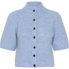 Gestuz XL Cardigans Gestuz Alphagz SS Short Cardigan Illution Blue Melange