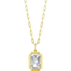 House of Frost Pendant Necklace - Gold/Topaz