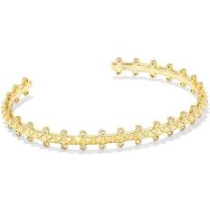 Kendra Scott Bracelets Kendra Scott Jada Cuff Bracelet Gold White Crystal Bracelet Gold One