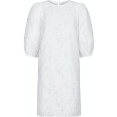 Neo Noir Limba Brocade Dress - White