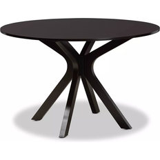 Baxton Studio Kenji Dark Brown Dining Table 44.9x44.9"