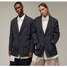 M - Unisex Blazers Y-3 Black Crinkled Blazer