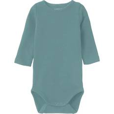 Name It Kid's Langarm Strampler - Mineral Blue (13227877)