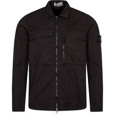 Outerwear Stone Island 10210 Supima Cotton Twill Stretch-Tc Overshirt - Black