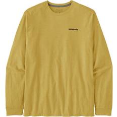 Beige - Herre T-skjorter Patagonia P-6 Logo Long-Sleeve Responsibili-T-Shirt Men's