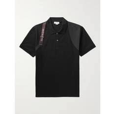 Alexander McQueen Clothing Alexander McQueen Harness cotton polo shirt black