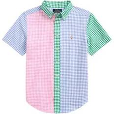 L Shirts Children's Clothing Polo Ralph Lauren Boy's Oxford Short Sleeve Fun Shirt - Gingham Funshirt