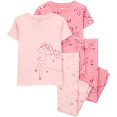 Carter's Baby Unicorn Pajamas 4-piece - Pink (195862191581)