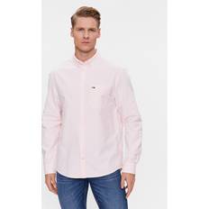 3XL - Baumwolle - Herren Kleider Tommy Jeans Hemd Oxford DM0DM18335 Rosa Regular Fit